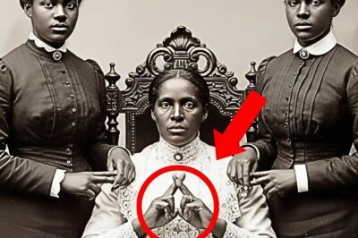 It was just a portrait of a mother and her daughters — but look more closely at their hands-HG