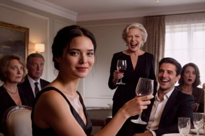 At the very first meeting with my fiancé’s family, his mother threw a glass of wine in my face and laughed cruelly, “Just disinfecting the poor! Want to marry my son? Pay $100,000 — now.” I turned and saw him smiling along with her. I wiped the wine from my face, smiled slowly, and said quietly, “Fine… then I’m terminating every contract with your company.” And instantly, the entire room went ice-cold.