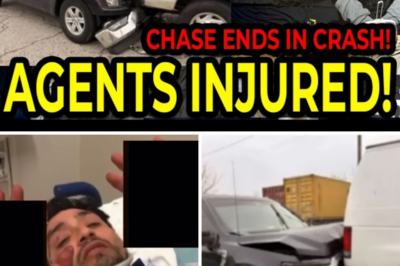 Federal Agents Chase Ends In Crash & Arrest — Agents Injured!