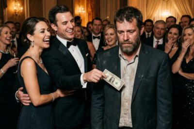 SHE ABANDONED ME FOR A RICH GUY AT A PARTY — HE THREW A DOLLAR AT ME IN HUMILIATION… MY REVENGE