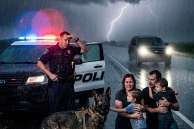 A COP AND HIS K9 SAW A FAMILY IN THE POURING RAIN—WHAT HAPPENED NEXT CHANGED THEIR LIVES FOREVER