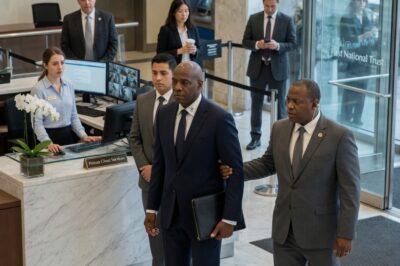 THE MAN THEY ESCORTED OUT OF THE BANK… OWNED THE MONEY THAT KEPT IT ALIVE