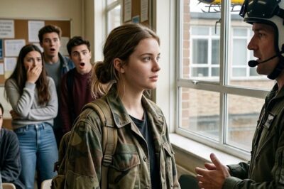 THEY LAUGHED AT THE QUIET GIRL IN THE FADED CAMO JACKET UNTIL A RESCUE HELICOPTER LANDED ON THE ROOF, CALLED HER BY A FIELD CODE, AND TURNED EVERY CRUEL LITTLE JOKE IN THE ROOM INTO A MIRROR