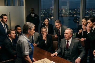 They Laughed at the Cleaning Lady—Until She Walked Into the Boardroom and Fired the CEO