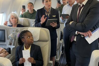 SHE HELD OUT HER FIRST-CLASS TICKET—  AND A GROWN MAN SAID, “LITTLE GIRLS DON’T BELONG UP HERE.”  HE HAD NO IDEA HE WAS HUMILIATING THE WRONG CHILD.