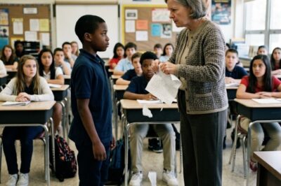 Teacher Calls Black Boy a Liar About His Dad’s Job — Went Silent When 4-Star General Walked In