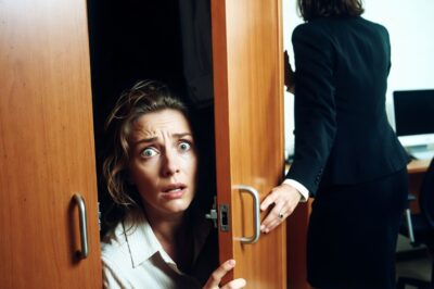 The Secretary Whispered “Quick To The Closet!” And Shut The Door A Minute Later I Heard The Voice…