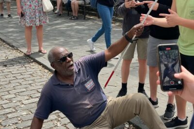 THEY LAUGHED WHEN A BLIND 70-YEAR-OLD MAN FELL IN THE PARK  WHAT HAPPENED NEXT SHOOK AN ENTIRE CITY