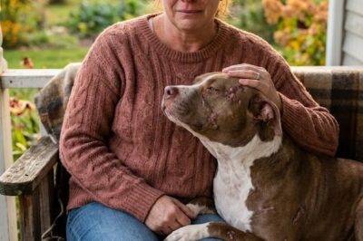 A Scarred Rescue Pitbull Helps a Heartbroken Mother Find Healing After a Tragic Loss
