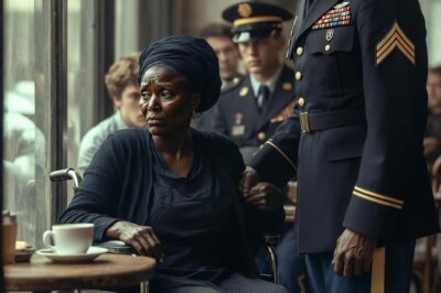 THEY LAUGHED AT A BLACK FEMALE WAR HERO IN A WHEELCHAIR INSIDE A CAFE. THEN HER SON WALKED IN WITH SOLDIERS AND TURNED THE WHOLE ROOM INTO A RECKONING.