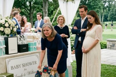 HE CALLED MY HANDMADE QUILT “GARBAGE” AT THE BABY SHOWER — MY DAUGHTER SAID NOTHING