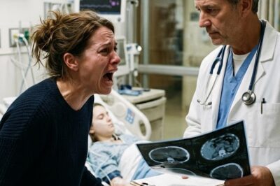 My 15-year-old daughter had been suffering from nausea and severe stomach pain, but my husband brushed it off and said, “She’s faking it. Don’t waste your time or money.” I took her to the hospital behind his back. The doctor studied the scan, then lowered his voice and whispered, “There’s something inside her…” In that moment, all I could do was scream.