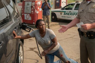 HE KICKED HER TO THE GROUND AT A GAS STATION BECAUSE HE THOUGHT SHE WAS JUST ANOTHER BLACK WOMAN TRAVELING ALONE. HE DIDN’T KNOW SHE RAN INTERNAL INVESTIGATIONS FOR THE DEPARTMENT OF JUSTICE. BY THE TIME HE REALIZED WHO SHE WAS, HIS BADGE WAS ALREADY BURNING.