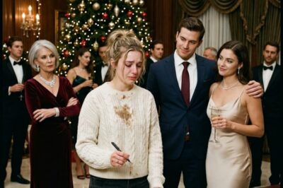 SHE SIGNS THE DIVORCE PAPERS IN FRONT OF EVERYONE AT THE CHRISTMAS PARTY—THEN THE BILLIONAIRE’S WILL CHANGES EVERYTHING