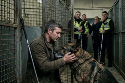 THE MOST DANGEROUS RETIRED K-9 WALKED STRAIGHT TO A BLIND VETERAN — THEN THE CROWD GASPED