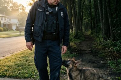 A PUPPY REFUSED TO LEAVE THIS COP ALONE — THEN HE SAW WHAT IT WAS TRYING TO SHOW HIM