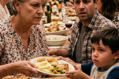 At The Reunion, My Mom Pulled The Plate Away From My Son And Said, “Food First Goes To Real Family.”