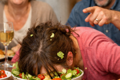 A Sharp Kick – I Fly Face First Into The Salad… My Husband And Mother-in-law Laugh Loudly And…