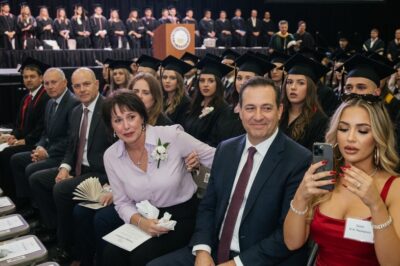 AT THEIR SON’S GRADUATION, HUSBAND SHOVED WIFE TO THE BACK ROW AND SAT MISTRESS IN THE FRONT…