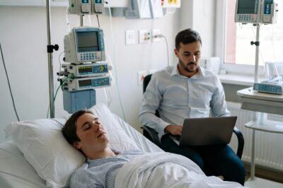 My boss brought his laptop to the hospital after I collapsed due to overwork and then I……