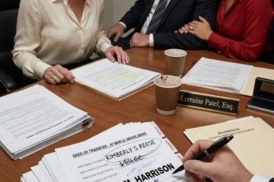 AT THE PROPERTY SIGNING, HUSBAND SCRATCHED WIFE’S NAME OFF THE PAPERS AND WROTE MISTRESS’S NAME….