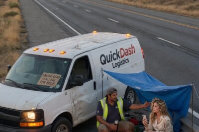 Poor delivery man shelters a lost billionaire woman on the road. Next day, 100 luxury cars surround