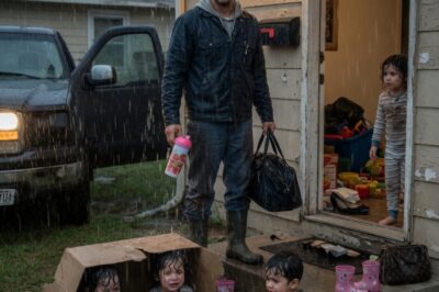 He Came Home Unannounced and Found His Triplets Abandoned by His New Wife in the rain…